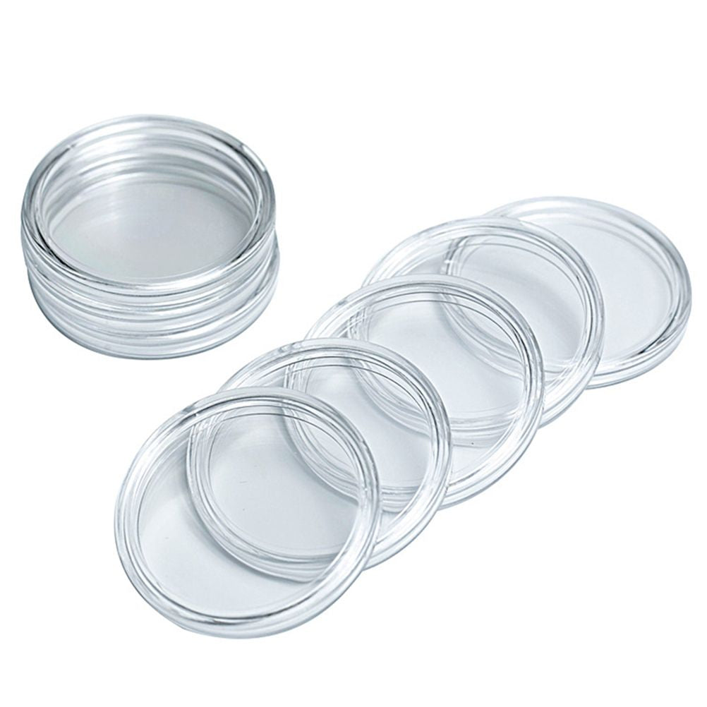 Transparent 41mm Coin Collector Storage Box with 60 Capsules