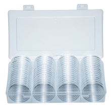 Load image into Gallery viewer, Transparent 41mm Coin Collector Storage Box with 60 Capsules