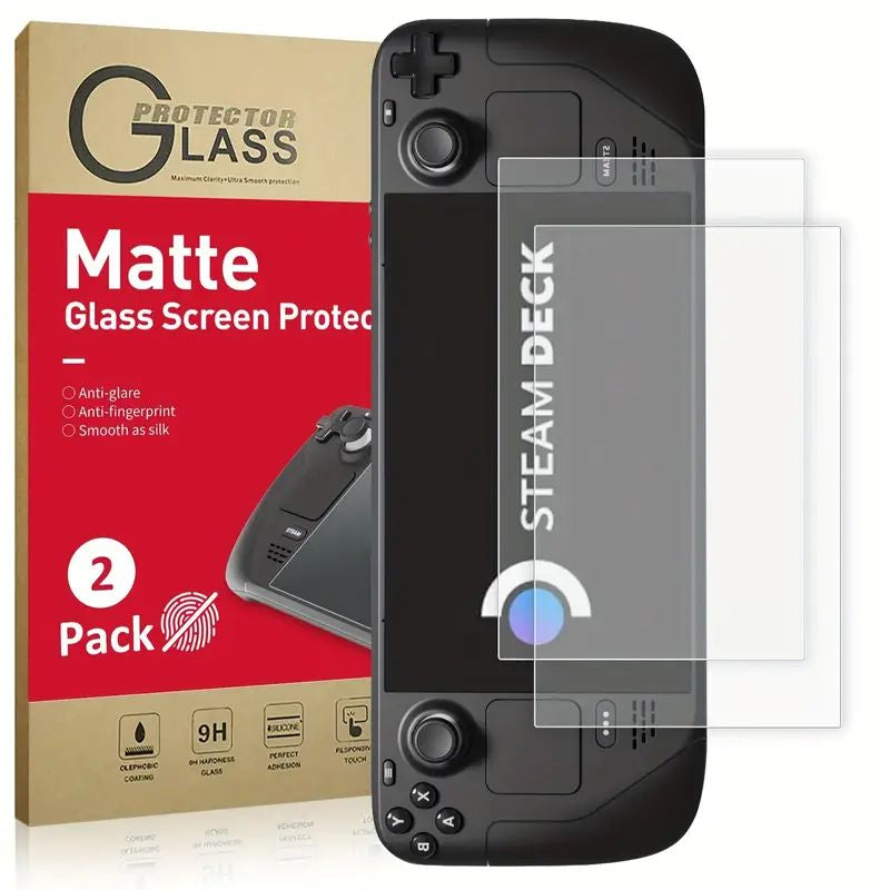 Premium Tempered Screen Protector for Steam Deck OLED 7.4" Console - 2 Pack