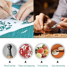 Load image into Gallery viewer, Mihuis Metal Scalpel Engraving Craft Knife with 5 Spare Blades