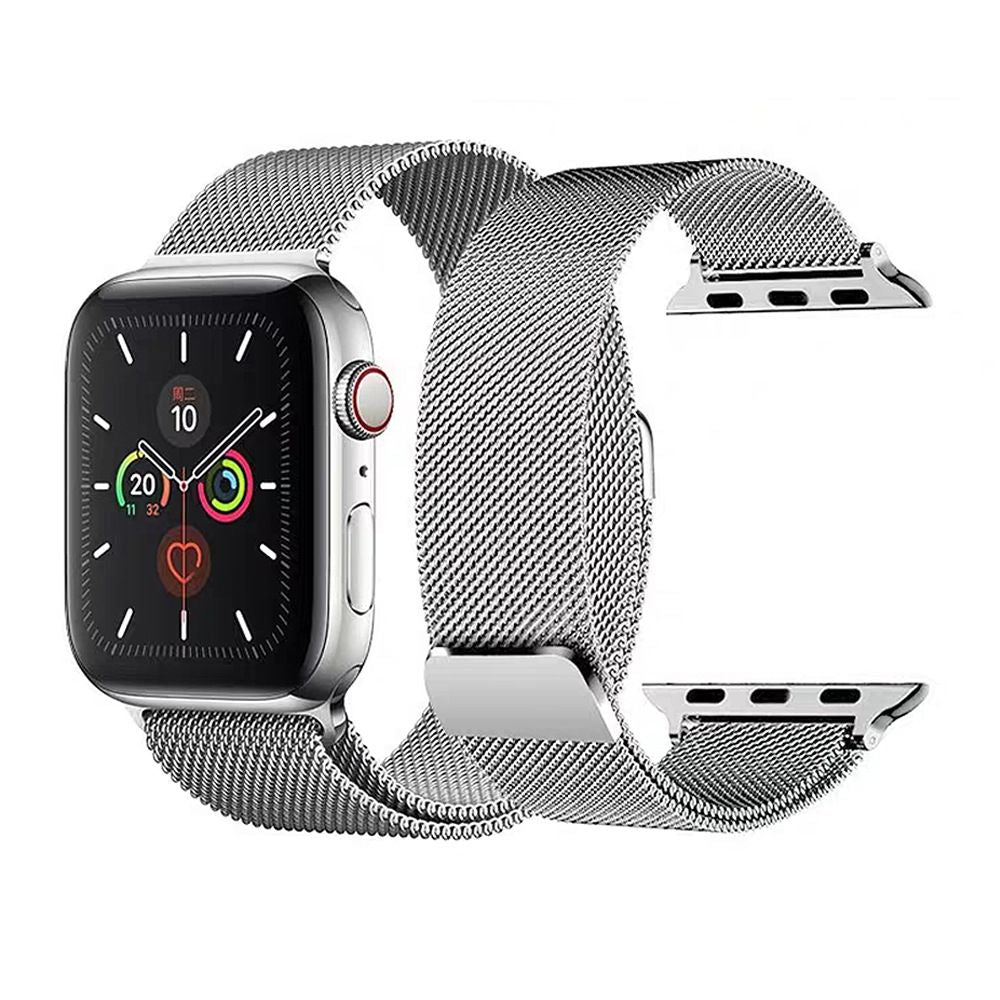 Stainless Steel Milanese Silver Strap for Apple iWatch 38mm & 40mm