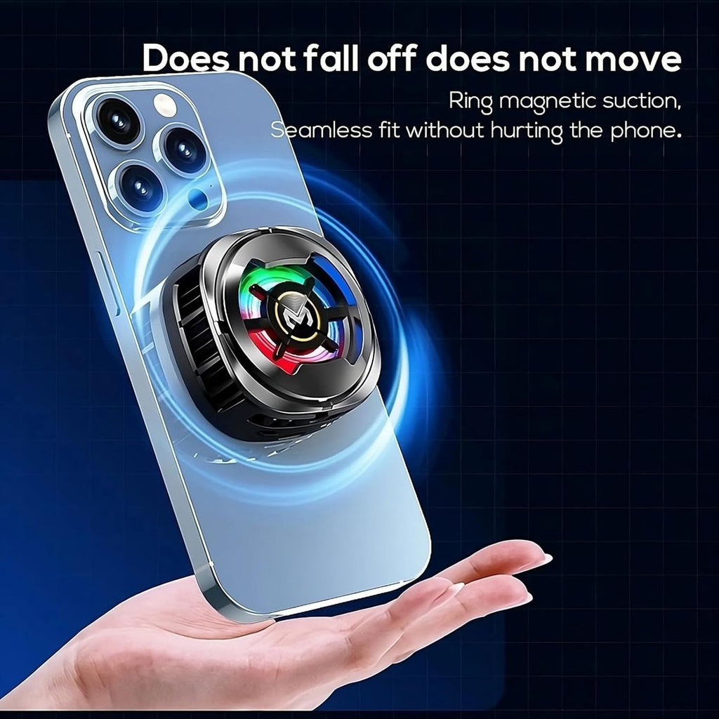 Memo CX06 Universal Mobile Phone Cooling Fan Magnetic Back Adjustable Clamp