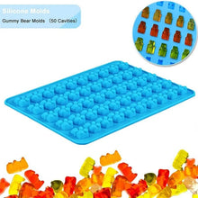 Load image into Gallery viewer, 50 Silicone Bear Shaped Chocolate Mould for Jelly, Ice Cube, Choclate