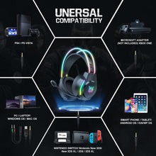 Load image into Gallery viewer, Onikuma X26 Professional Gaming Headset with Audio Splitter