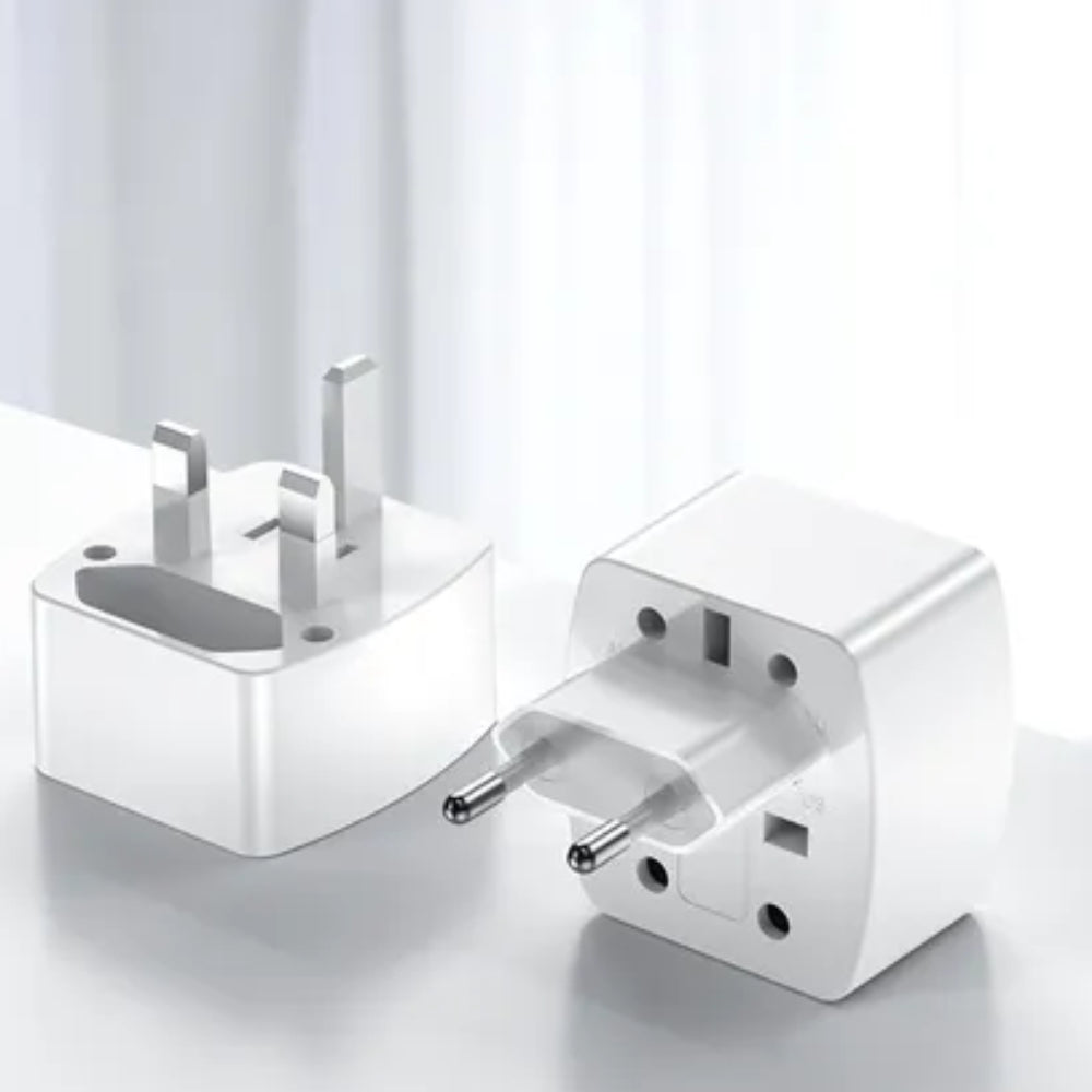 Travel Adapter International World Plug Adapter - Multiplug White Plug - 6A