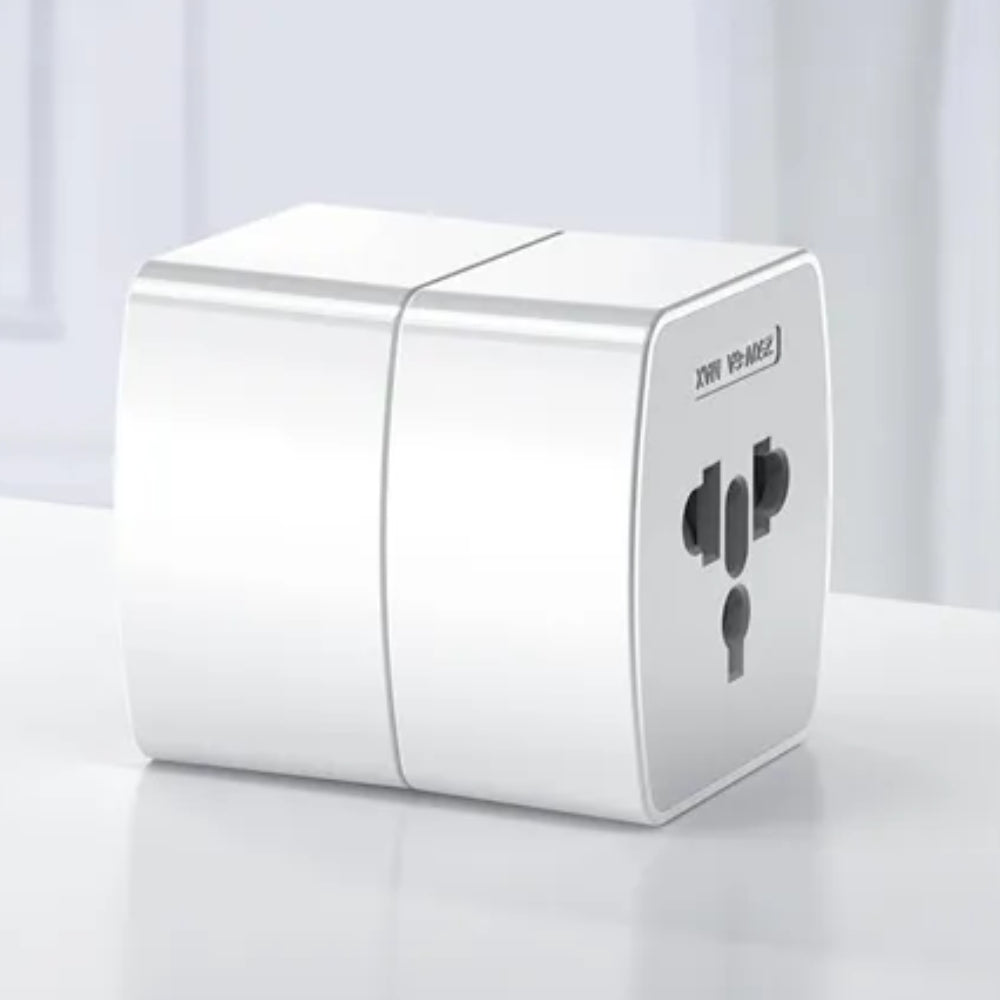 Travel Adapter International World Plug Adapter - Multiplug White Plug - 6A