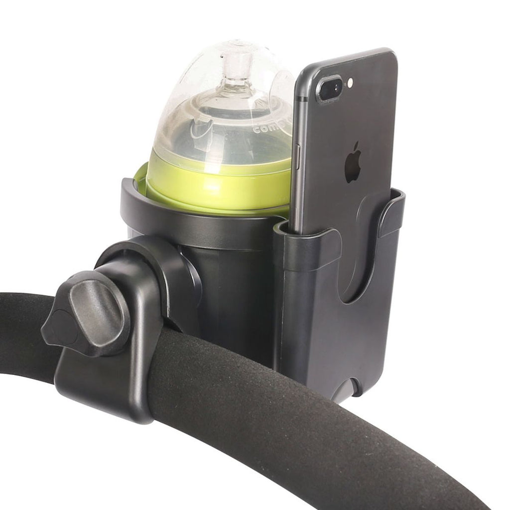 Universal Cup & Phone Holder for Pram & Stroller