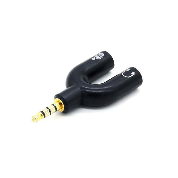 Techme 3.5mm Male to Female Audio and Mic Adapter