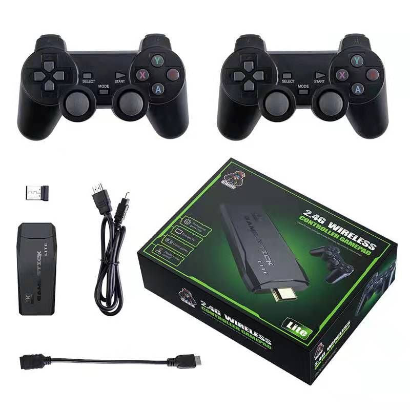 4K HDMI Wireless Console Classic Arcade Retro Game Stick with 2 Remotes & 3500 Games