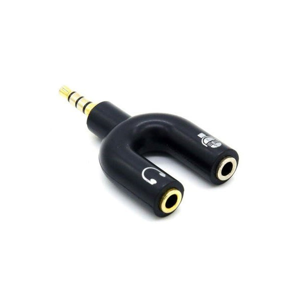 Techme 3.5mm Male to Female Audio and Mic Adapter