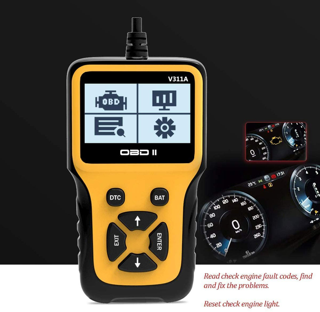 Veepeak V311A OBD2 Engine Code Reader Reset Diagnostic CAN Scan Tool