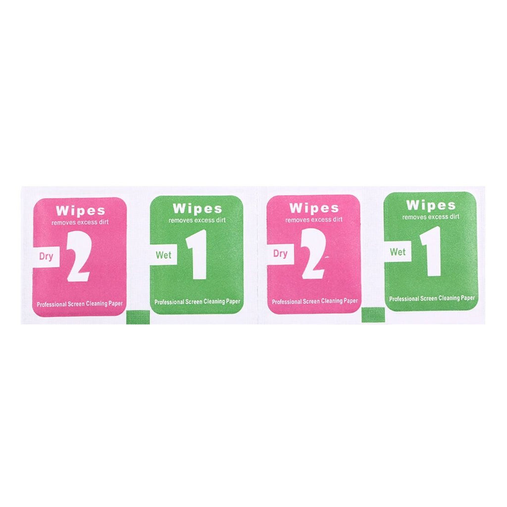 100 PCS Dry-Wet Wipes Screen Protectors Accessories Screen Cleaning Cloth