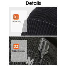 Load image into Gallery viewer, Unisex USB Heated Beanie