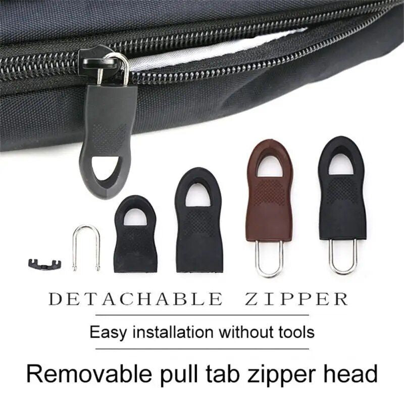 Mihuis Replacement Zipper Puller Repair Kit for Bags, Tents - Pack of 8