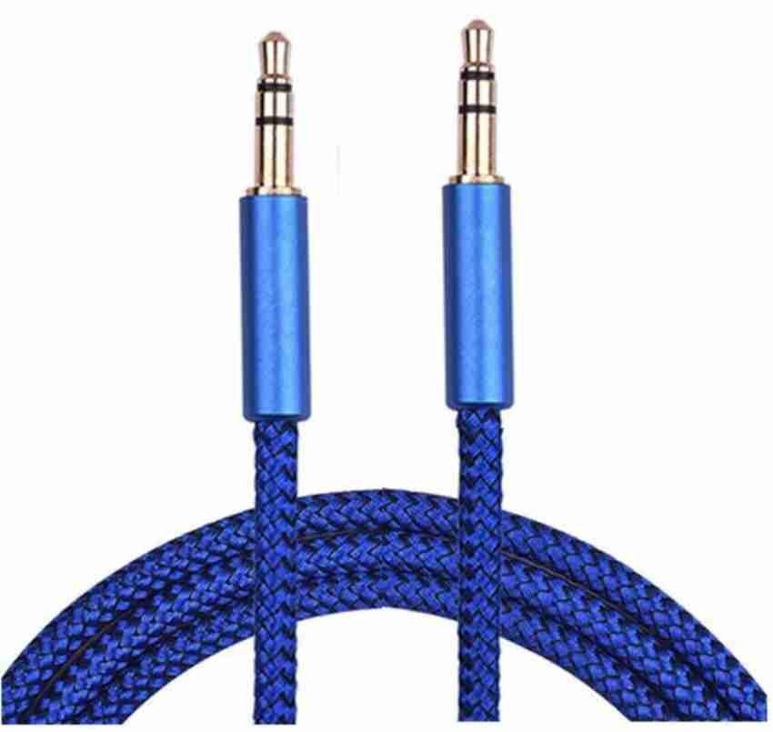 Braided 3.5mm Male to 3.5mm Male Premium Audio Cable - 1M