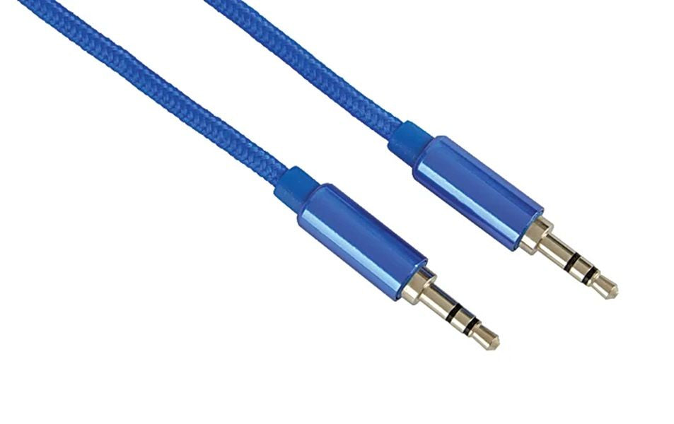 Braided 3.5mm Male to 3.5mm Male Premium Audio Cable - 1M