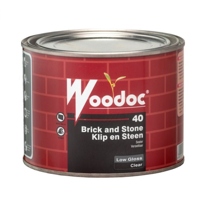 Woodoc 40 (Clear) Low Gloss - Brick and Stone Sealer 500ml