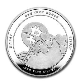 BitPay 1 oz Fine .999 Silver Bitcoin Round Coin