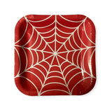 Disposable Party Plates Web Design Inspired by Spider-Man - 23.5 x 23.5 cm