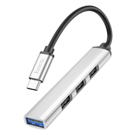 Hoco HB26 Type-C / USB-C to USB 3.0+USB 2.0*3 4 In 1 OTG Converter Adapter