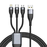 Aivr K371 3-in-1 Fast Charging Type C / Micro USB / iOS Lightning Cable - 2m