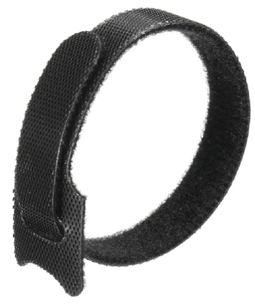 Techme Black Reusable Nylon Hook & Loop Cable Cord Ties - Pack of 50