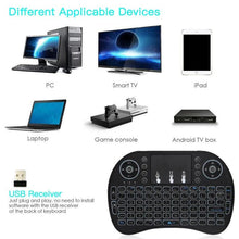 Load image into Gallery viewer, i8 Wireless Keyboard Touchpad for PC, TV - RGB Mini Keyboards