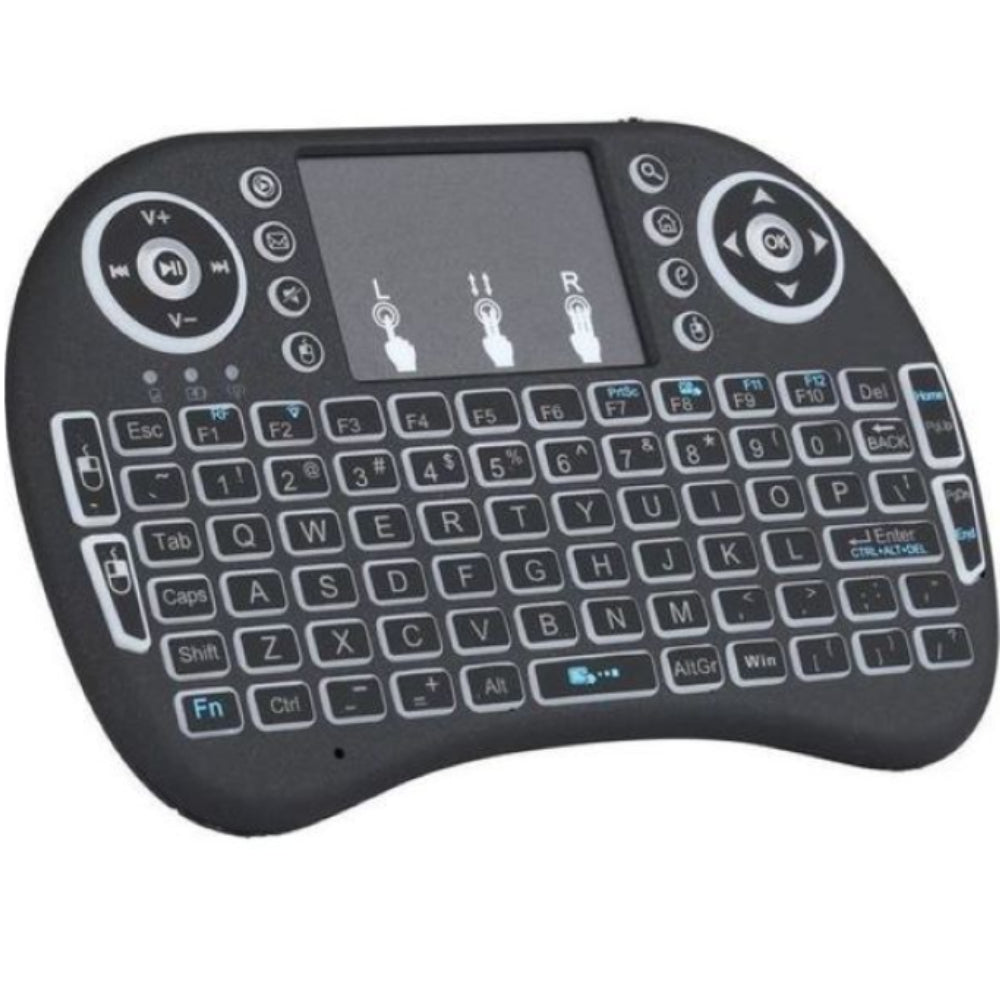 i8 Wireless Keyboard Touchpad for PC, TV - RGB Mini Keyboards