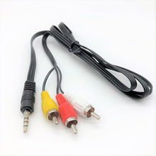 Load image into Gallery viewer, Techme 3.5mm AUX Cable to 3 RCA Cable 1.5m - Audio Jack to Audio Video AV Adapter