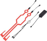 Motolab Motorcycle/Bicycle Helmet LED Lightstrip (Red)