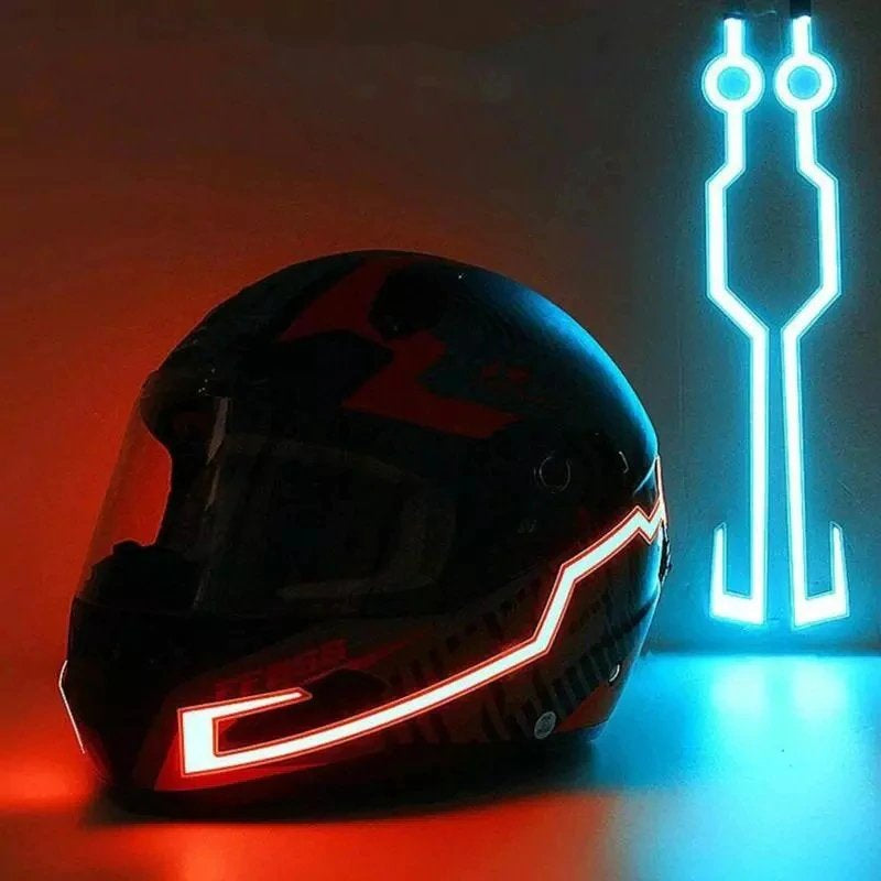 Motolab Motorcycle/Bicycle Helmet LED Lightstrip (Red)