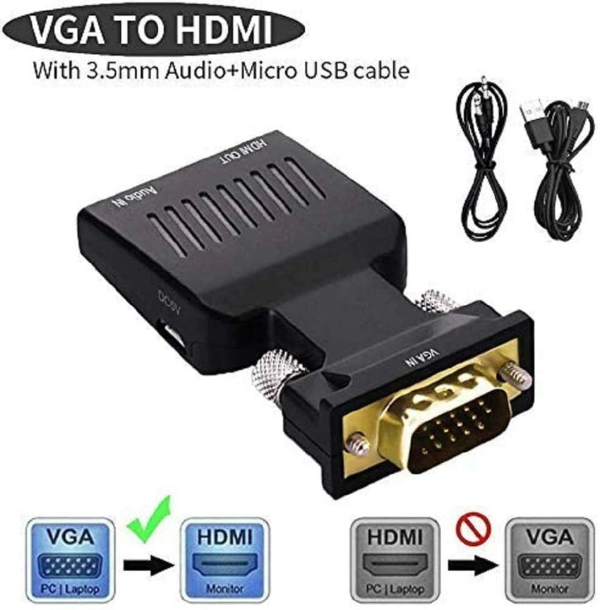 VGA to HDMI Adapter with Audio