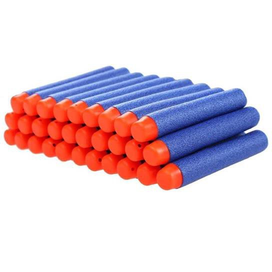 Refill Foam Darts Bullets for Nerf Toy Guns - 200 Pack-7.2*1.3cm Blue