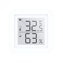 Load image into Gallery viewer, Tuya WIFI Temperature Humidity Smart Sensor Clock Digital Display Remote Control Thermometer Support Alexa Google Assistant