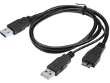 AP-Link USB 3.0 + USB 2.0 to Hard Drive Micro-B Adapter Cable