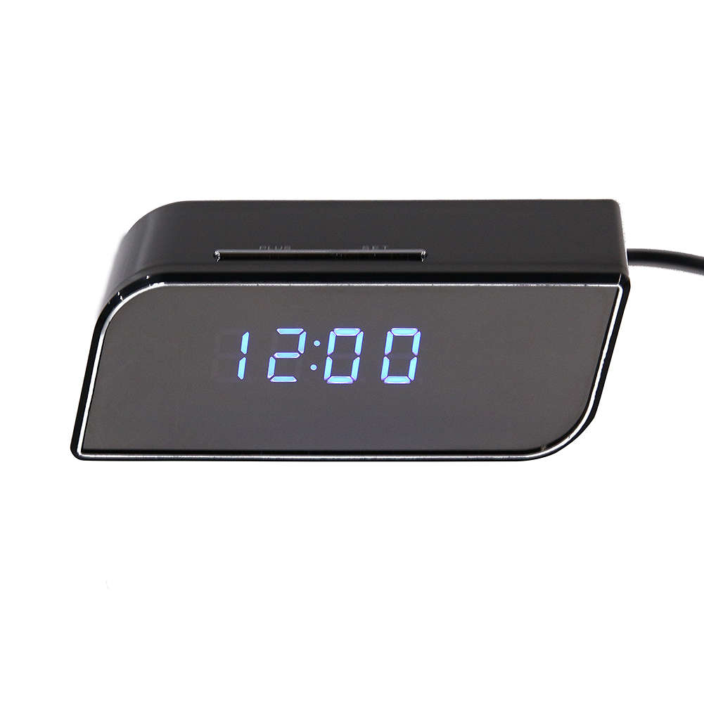 Wireless Mini Wifi Spy Clock with Motion Sensor Camera.
