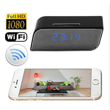 Load image into Gallery viewer, Wireless Mini Wifi Spy Clock with Motion Sensor Camera.