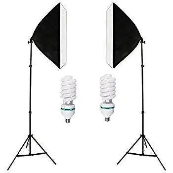 135W Bulb 5070 Single Head Soft Light Box Two Lights Set Awesome Imports