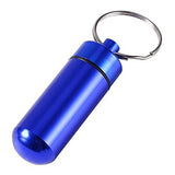 Pill Keychain Holder Blue
