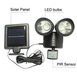 22 LED Solar Powered PIR Motion Sensor Security Light Awesome Imports
