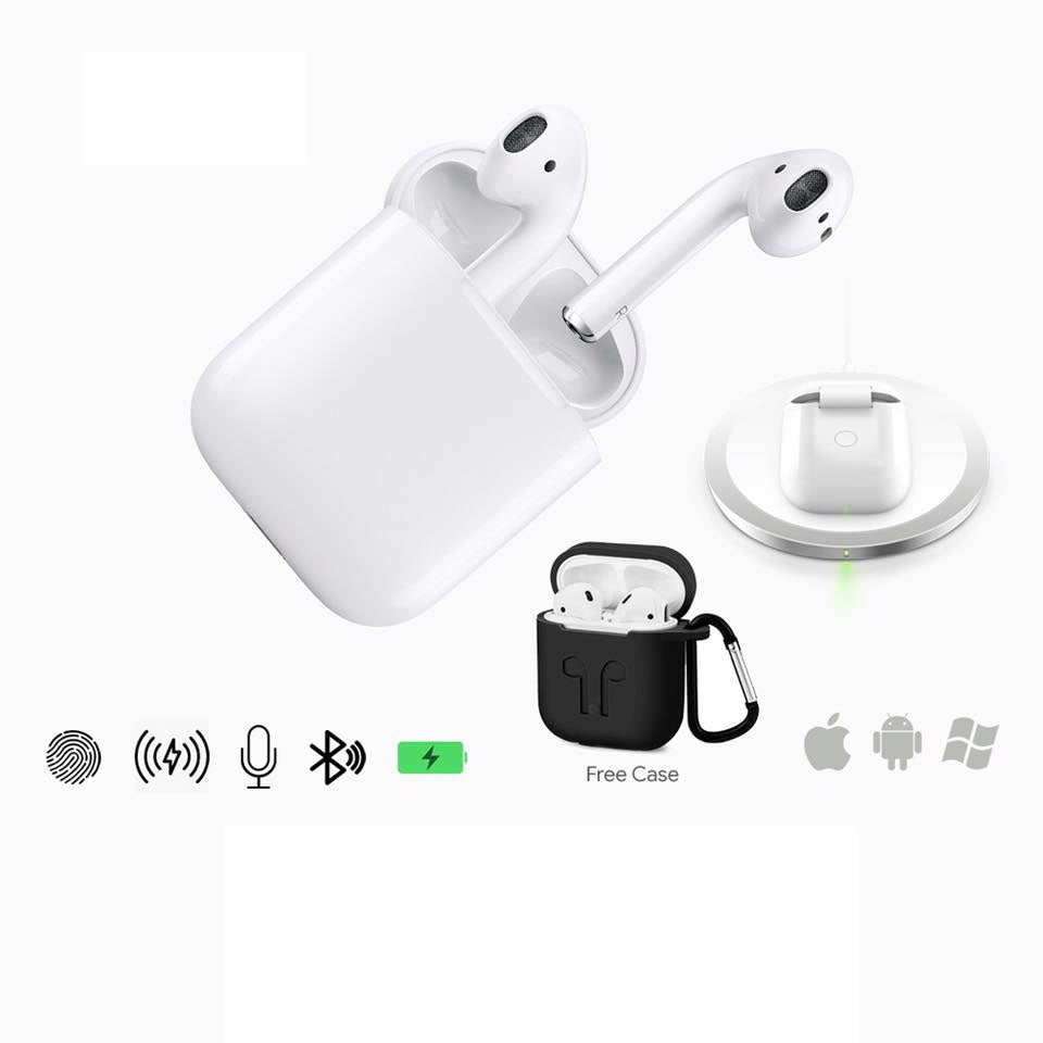 Techme I8X Wireless Earbuds with Wireless Silicone Charging Case