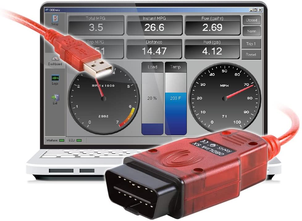 ScanTool OBDLink SX: Professional OBD-II Automotive Scan USB Tool - Windows