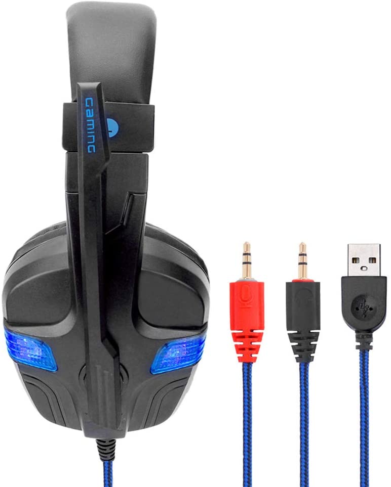SY860MV Gaming Headset 3.5mm Wired Noise Canceling Headphone with Mic