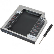 Load image into Gallery viewer, Aluminum Universal SATA 2nd HDD Caddy 9.5 mm 2.5&quot; Case Hard Drive Enclosure - Awesome Imports