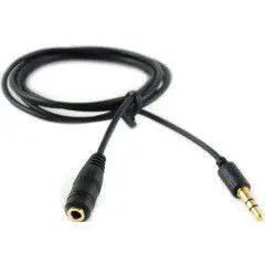 3.5mm Male to 3.5mm Female Stereo Cable Extension & Aux 1.0m Awesome Imports