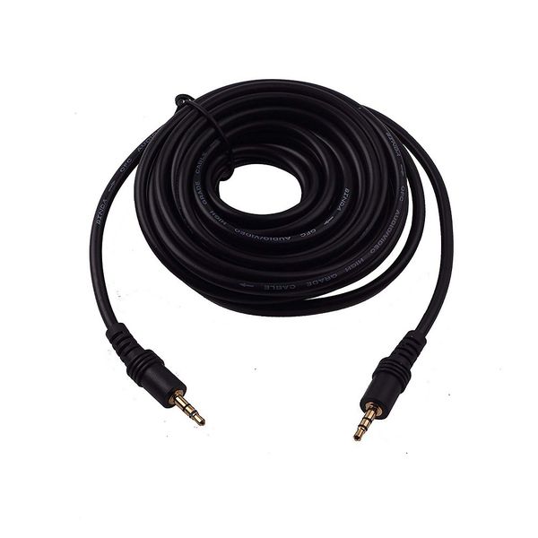 3.5mm Aux Audio Jack Extension Cable - Male to Male - 5 Meters