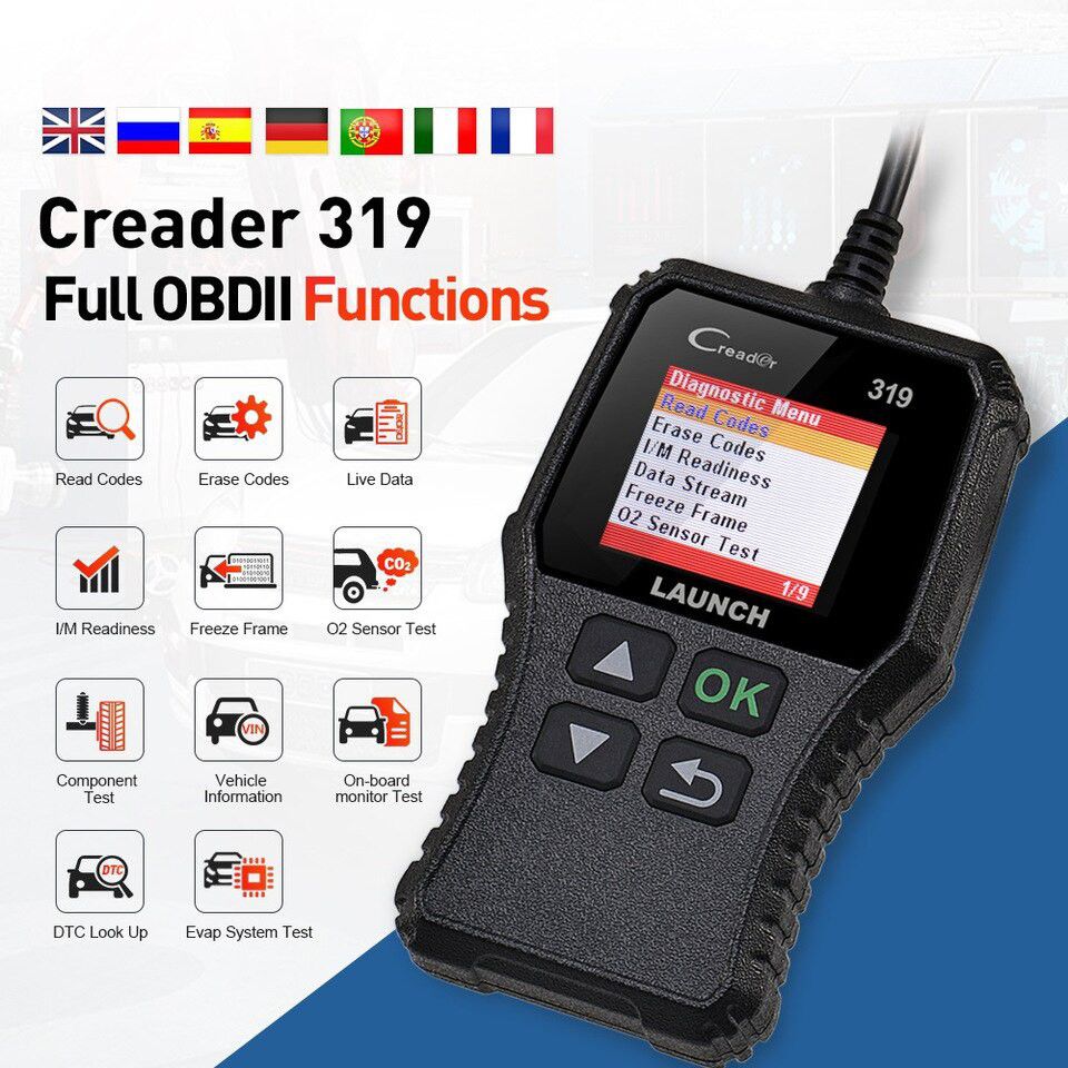 Launch Creader CR319 OBD2 Diagnostic Tool (Parallel Import)