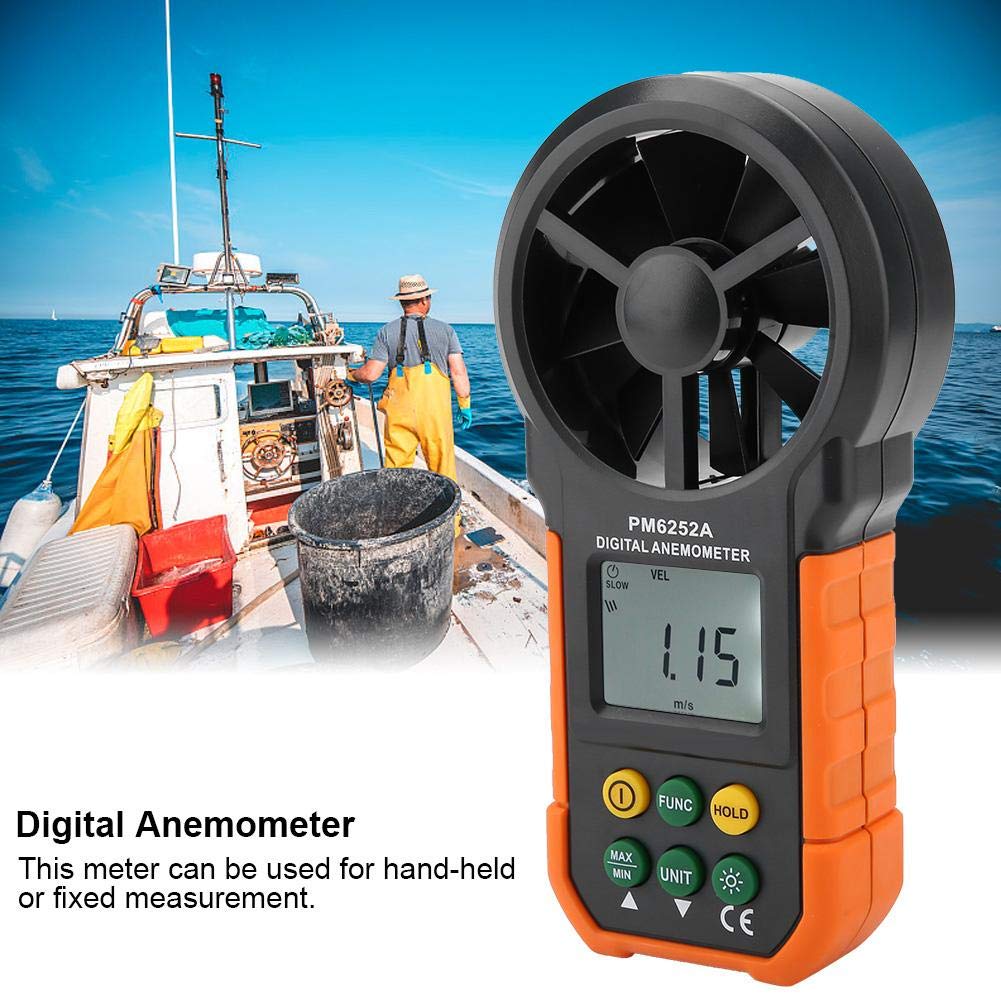 PM6252A Digital Anemometer Temperature Humidity Wind Speed Measuring Meter