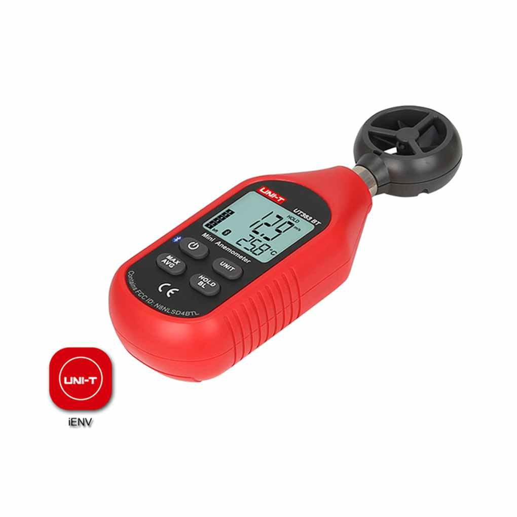 Uni-T UT363 BT Digital Anemometer Thermometer Wind-Speed Meter Handheld with LCD & Bluetooth