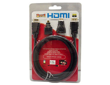 Load image into Gallery viewer, 3 in 1 HDMI Full HD Cable with Mini &amp; Micro Adaptors